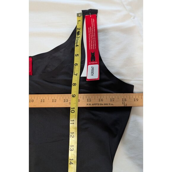 Spanx Womens Black Mid-Thigh Body Shaper 1X Compression Tank-Style Smooths Tummy - Picture 13 of 13